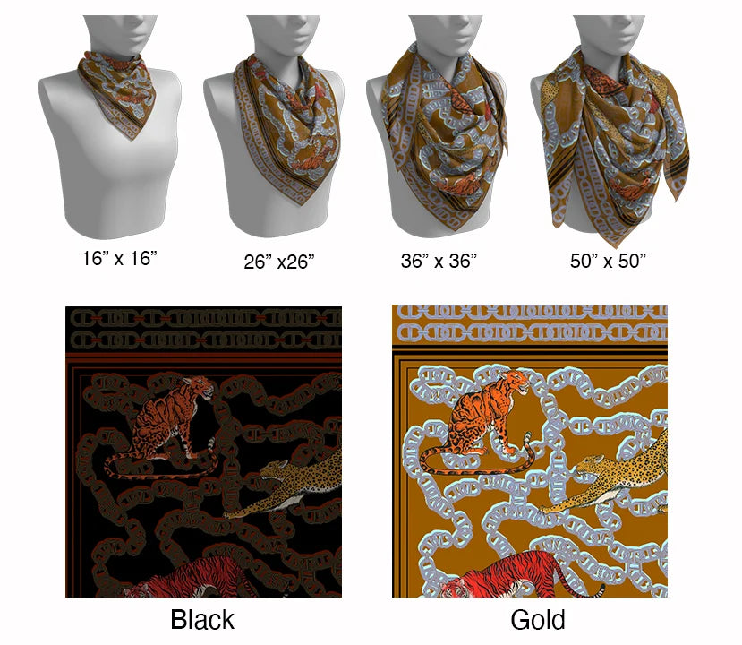 Big Cat Energy Silk Scarf