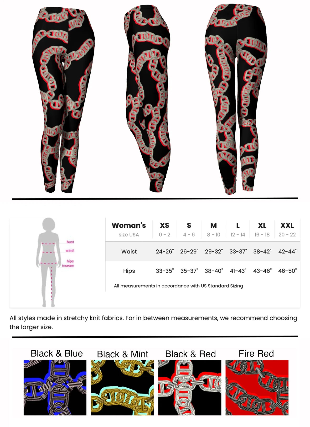 Chain Print Leggings