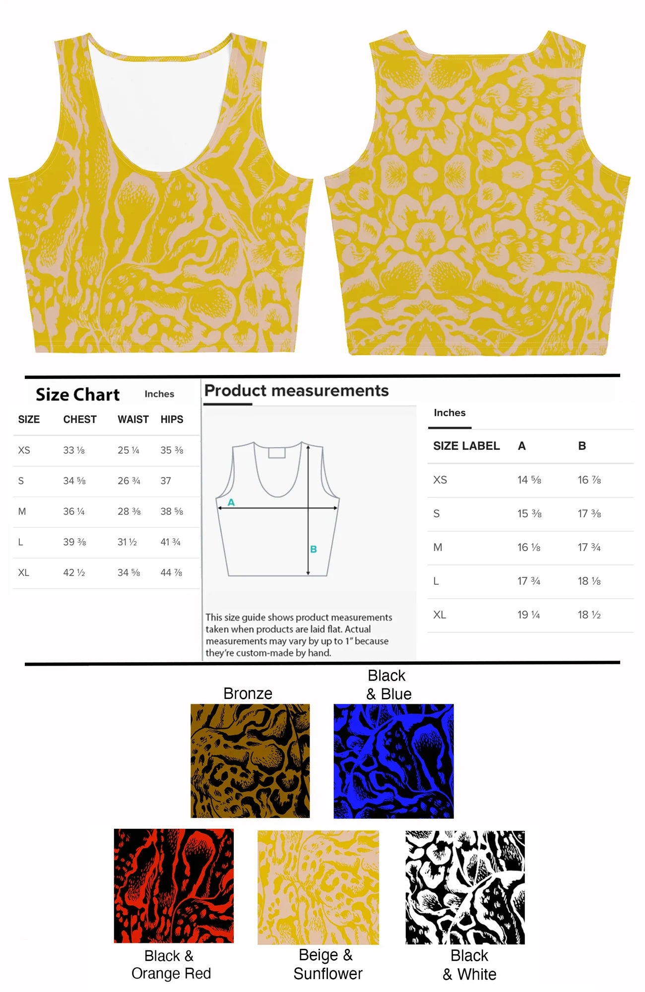 Clouded Leopard Crop Tank Top