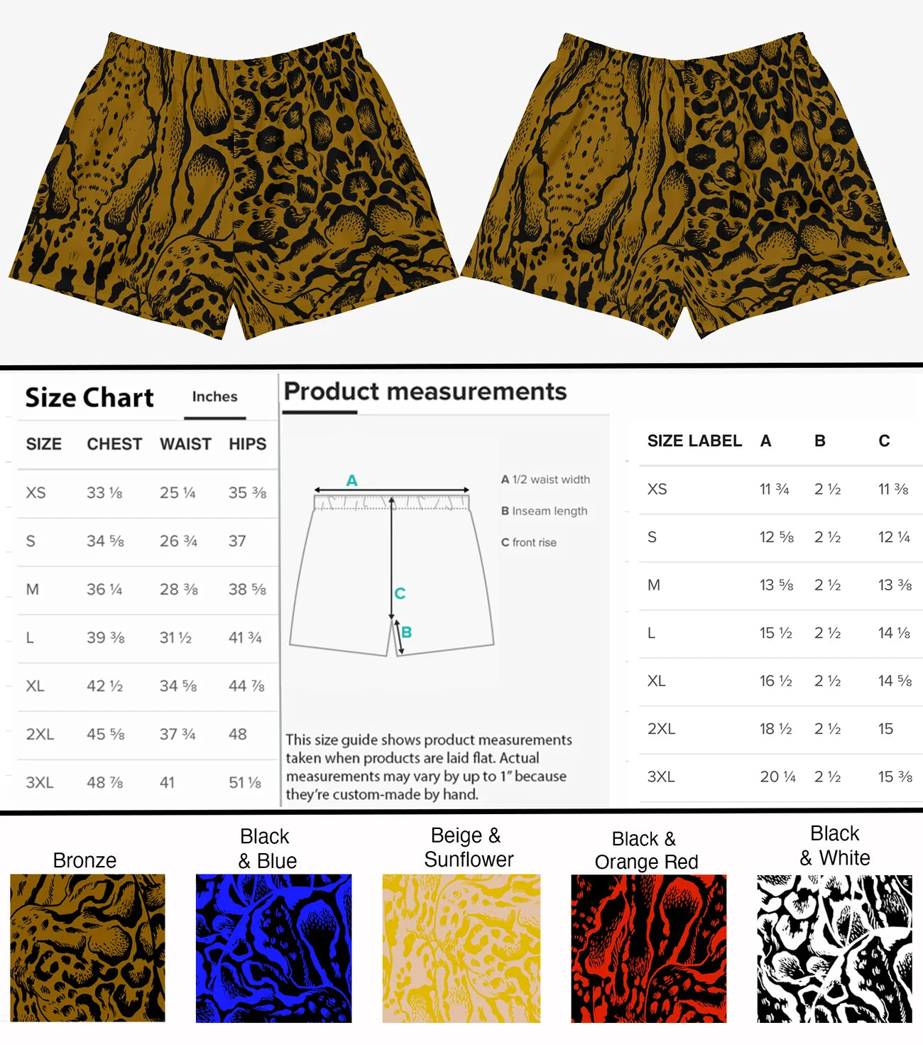 Clouded Leopard Athletic High Waisted Shorts