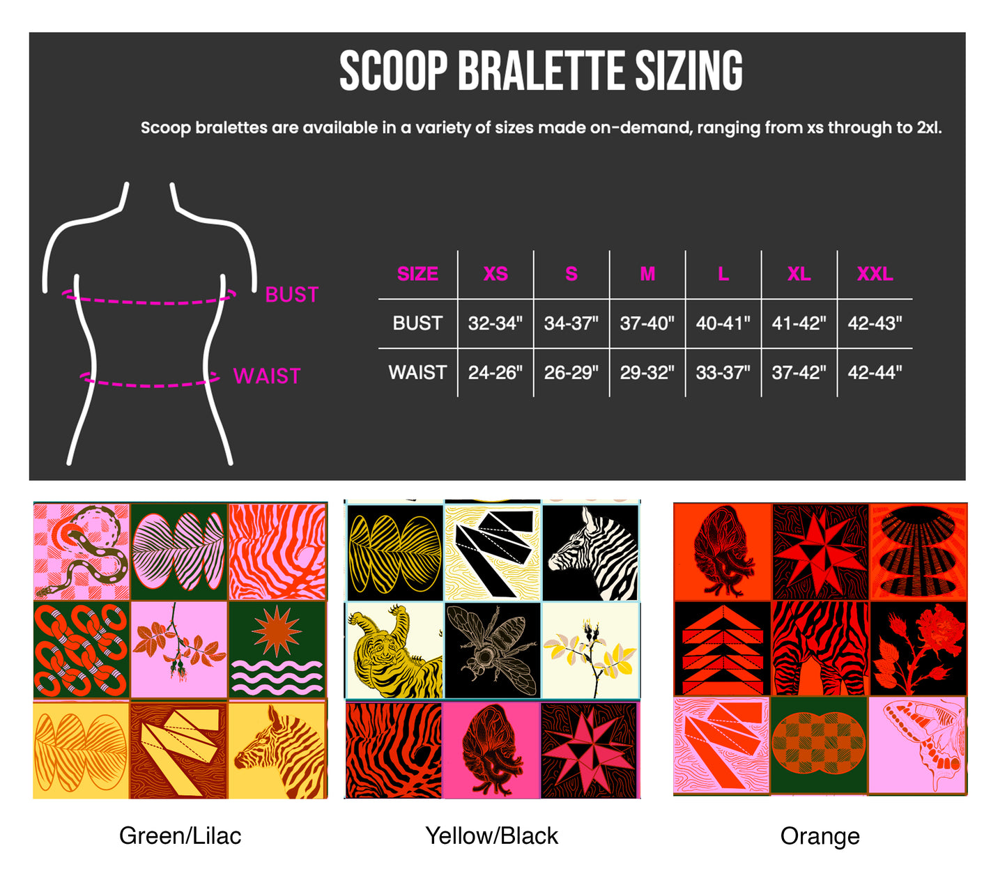 Chessboard Print Scoop Bralette