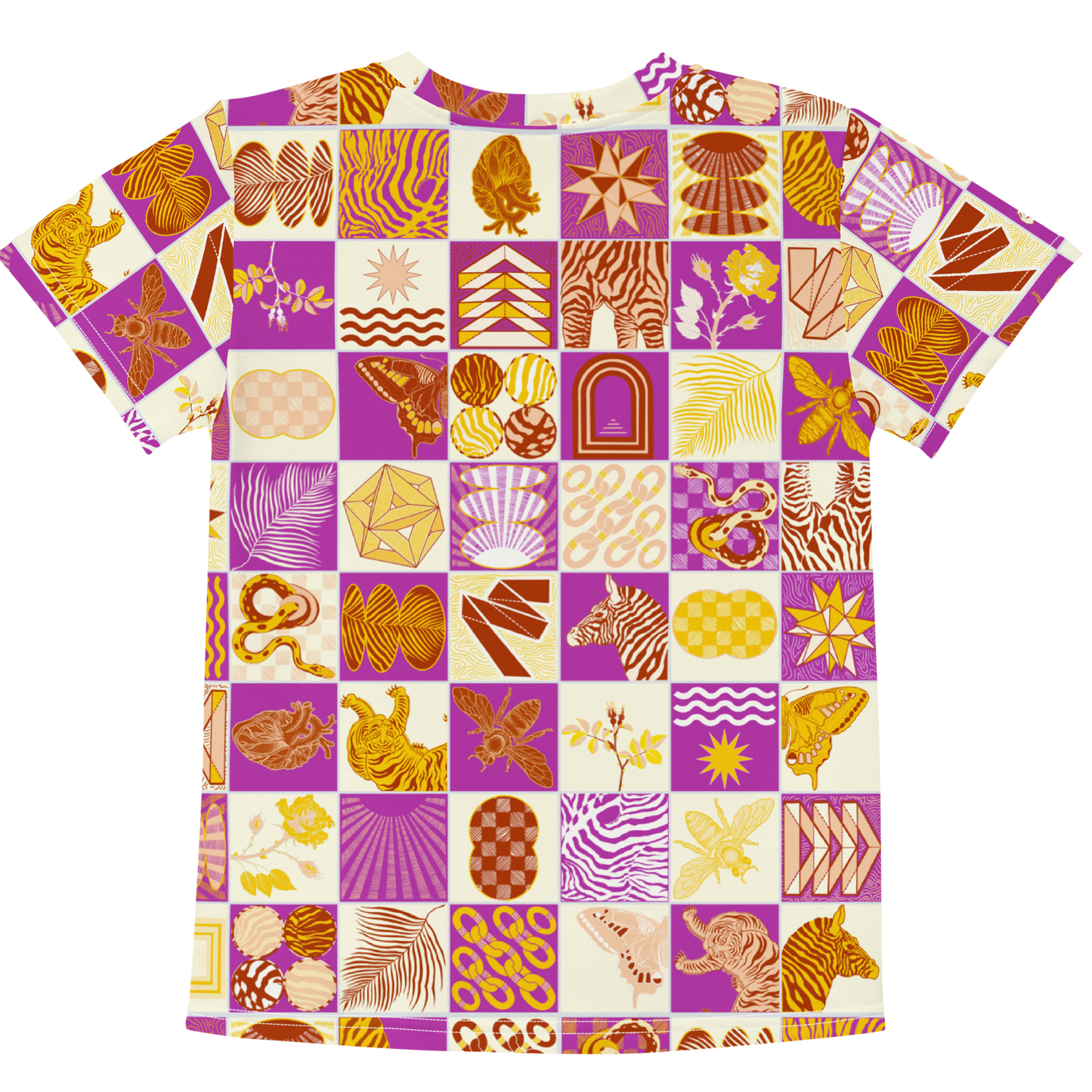 Chessboard Print Kids T-Shirt