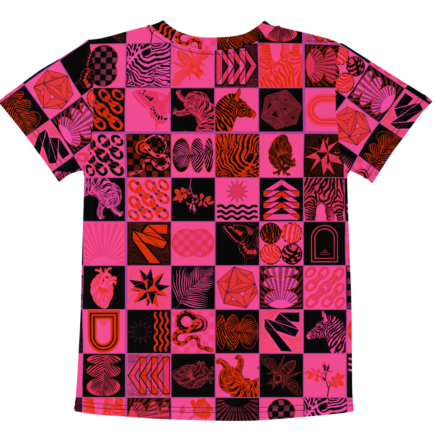 Chessboard Print Kids T-Shirt