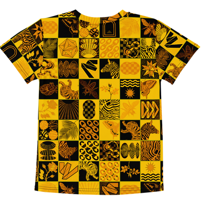 Chessboard Print Kids T-Shirt