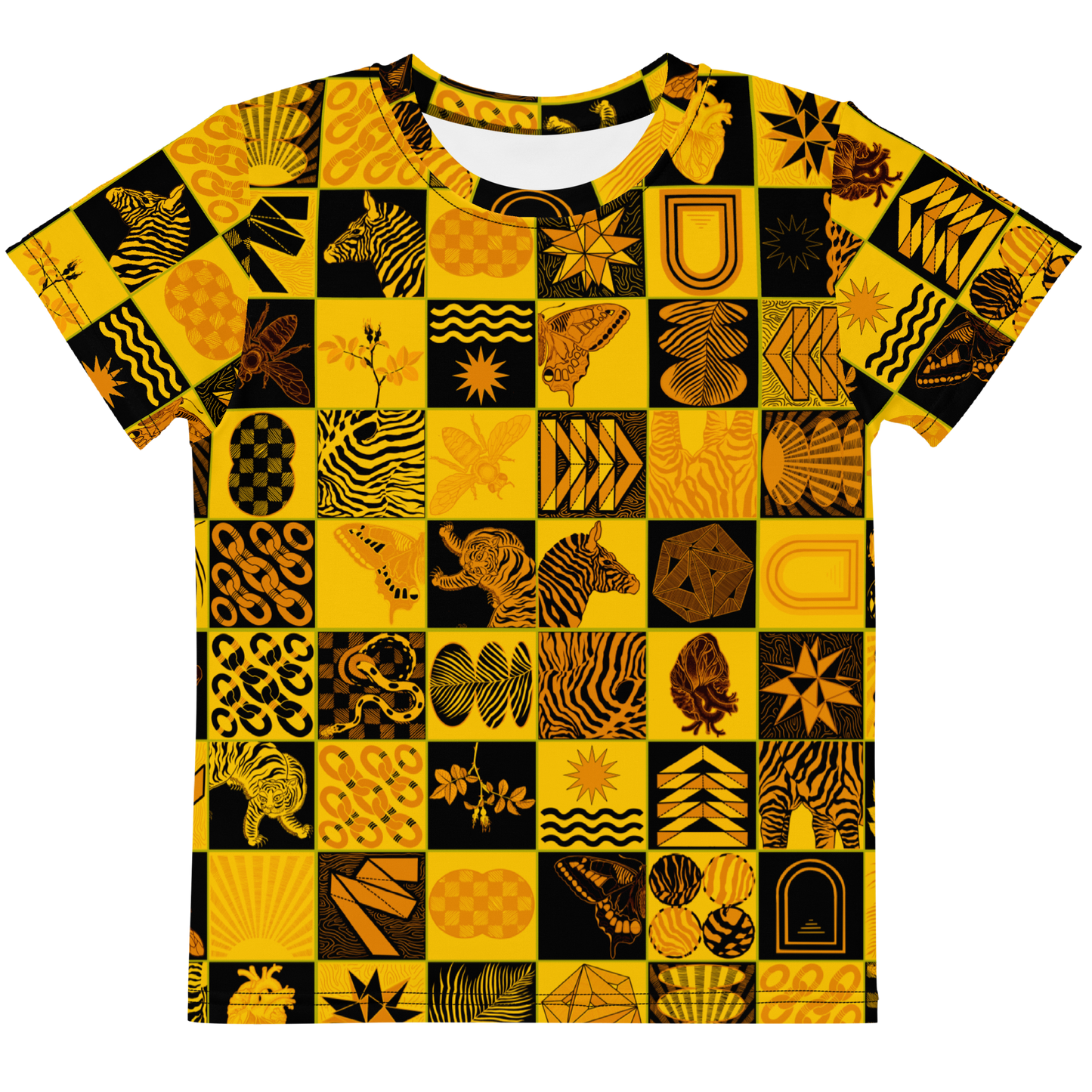 Chessboard Print Kids T-Shirt
