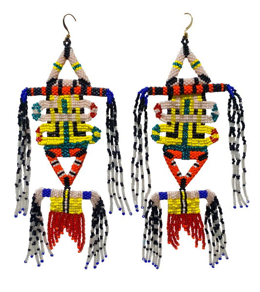 Bird of Paradise Earrings in Canary Yellow