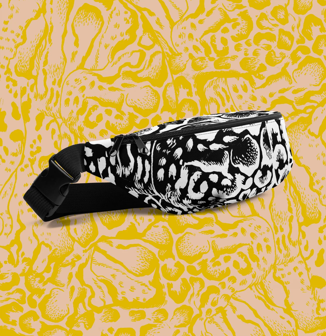 Clouded Leopard Print Fanny Pack