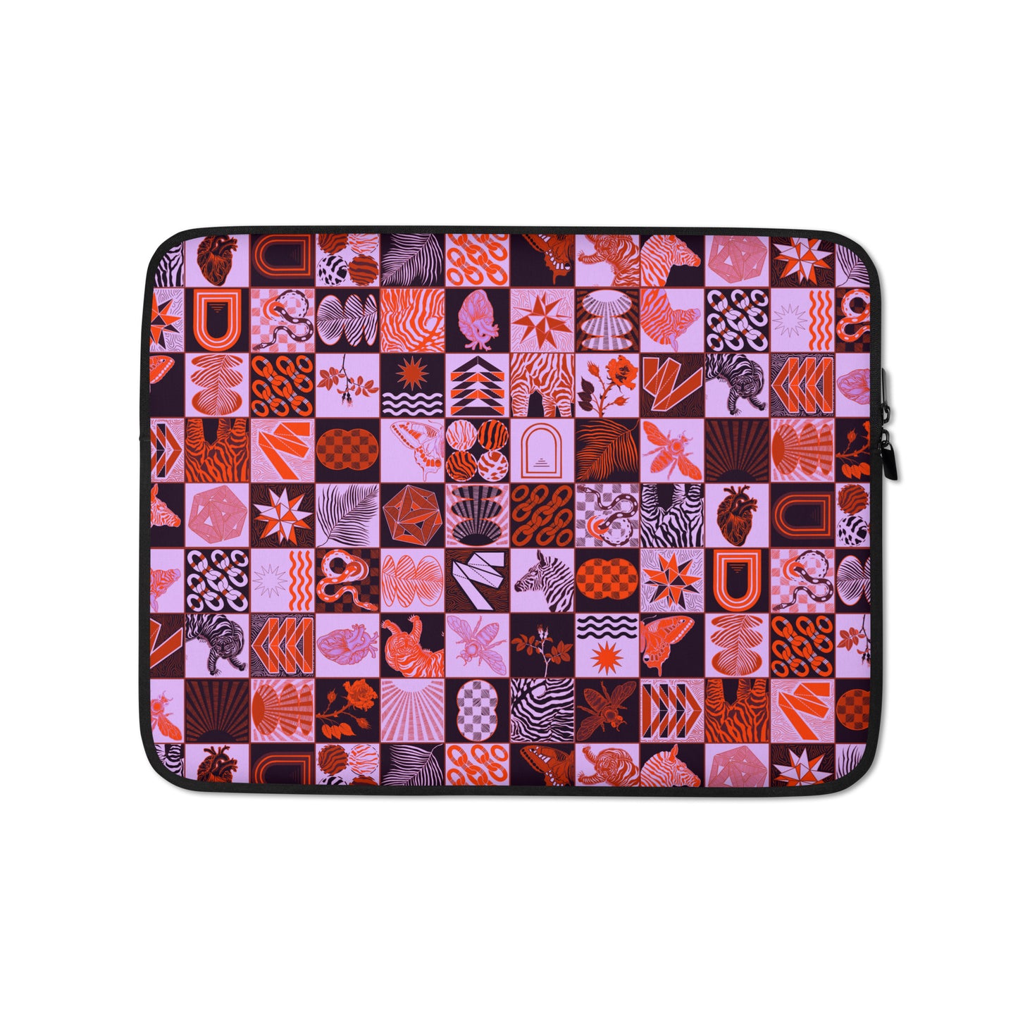 Chessboard Print Laptop Sleeve