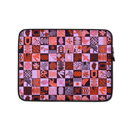 Chessboard Print Laptop Sleeve